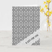 FLOWER OF LIFE – スタンプ模様5 カード (黄色い花)