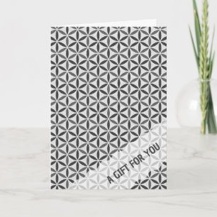 FLOWER OF LIFE – スタンプ模様5 カード