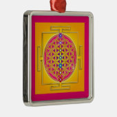 FLOWER OF LIFE -チャクラYantra メタルオーナメント (右)
