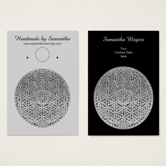 FLOWER OF LIFE – メダルシルバー (正面&裏面)