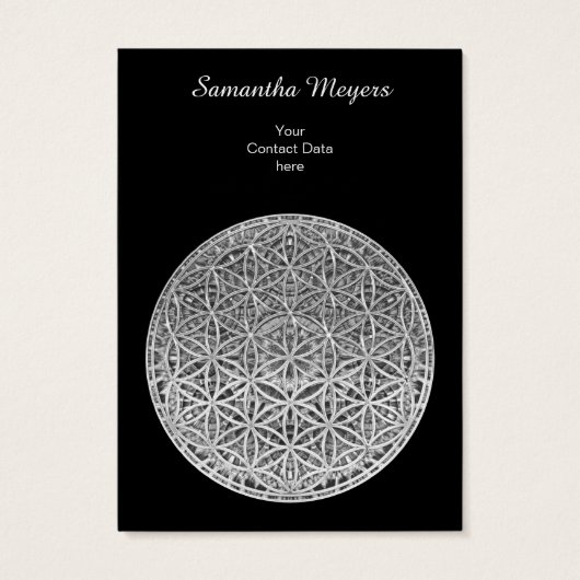 FLOWER OF LIFE – メダルシルバー (裏面)