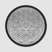 FLOWER OF LIFE – メダルシルバー 名札 (正面)