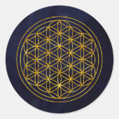 flower of life ラウンドシール (正面)