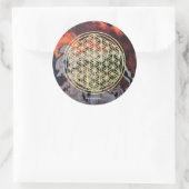 Flower of Life ラウンドシール (バッグ)
