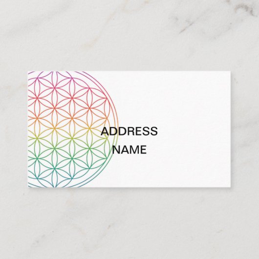 Flower of life 名刺 (裏面)