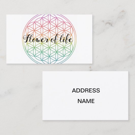 Flower of life 名刺 (正面/裏面)