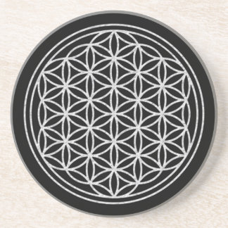 FLOWER OF LIFE – 白 コースター