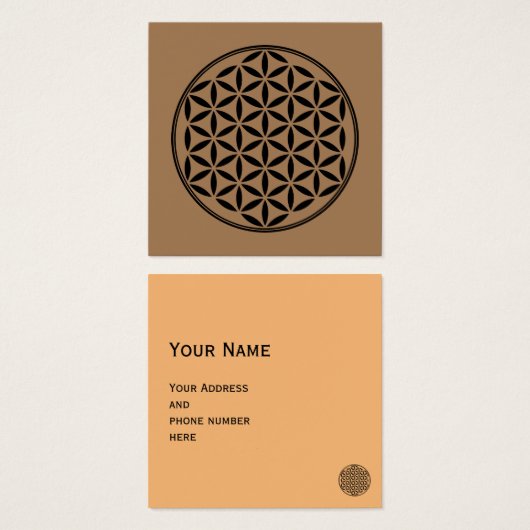 FLOWER OF LIFE – 神聖なジオメトリ記号フル1 (正面&裏面)