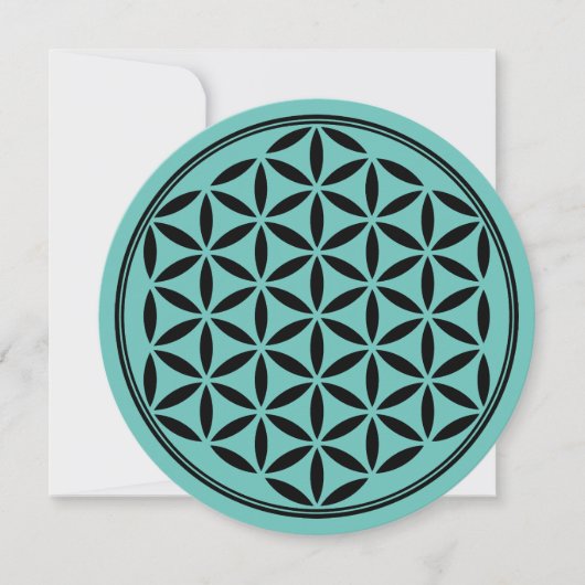 FLOWER OF LIFE – 神聖なジオメトリ記号フル1 (正面)