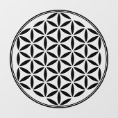 FLOWER OF LIFE – 神聖なジオメトリ記号フル1 ウィンドウサイン (シート)
