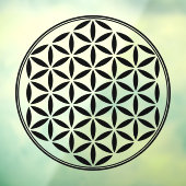 FLOWER OF LIFE – 神聖なジオメトリ記号フル1 ウィンドウサイン (シート3)
