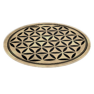 FLOWER OF LIFE – 神聖なジオメトリ記号フル1 カッティングボード