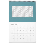 FLOWER OF LIFE – 神聖なジオメトリ記号フル1 カレンダー (3月 2027)