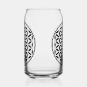 FLOWER OF LIFE – 神聖なジオメトリ記号フル1 ガラス缶 (左)