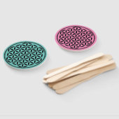 FLOWER OF LIFE – 神聖なジオメトリ記号フル1 ハンドファン (組立なし)