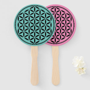 FLOWER OF LIFE – 神聖なジオメトリ記号フル1 ハンドファン