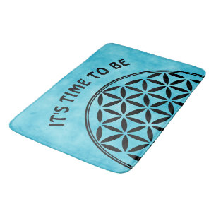 FLOWER OF LIFE – 神聖なジオメトリ記号フル1 バスマット