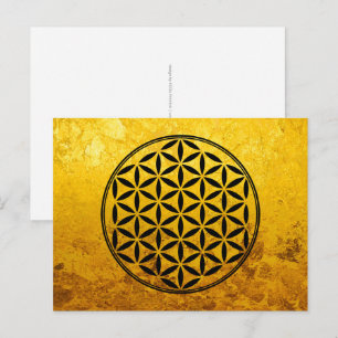 FLOWER OF LIFE – 神聖なジオメトリ記号フル1 ポストカード