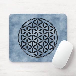 FLOWER OF LIFE – 神聖なジオメトリ記号フル1 マウスパッド