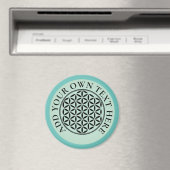 FLOWER OF LIFE – 神聖なジオメトリ記号フル1 マグネット (インサイチュ (食洗機))