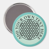 FLOWER OF LIFE – 神聖なジオメトリ記号フル1 マグネット (正面/裏面)