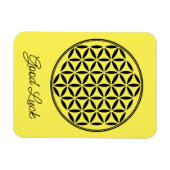 FLOWER OF LIFE – 神聖なジオメトリ記号フル1 マグネット (横)