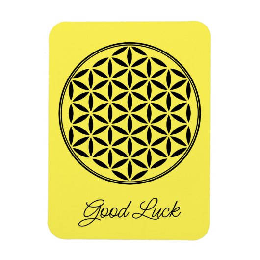 FLOWER OF LIFE – 神聖なジオメトリ記号フル1 マグネット (縦)