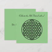 FLOWER OF LIFE – 神聖なジオメトリ記号フル1 招待状 (正面/裏面)