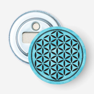 FLOWER OF LIFE – 神聖なジオメトリ記号フル1 栓抜き