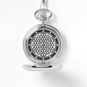 FLOWER OF LIFE – 神聖なジオメトリ記号フル1 腕時計
