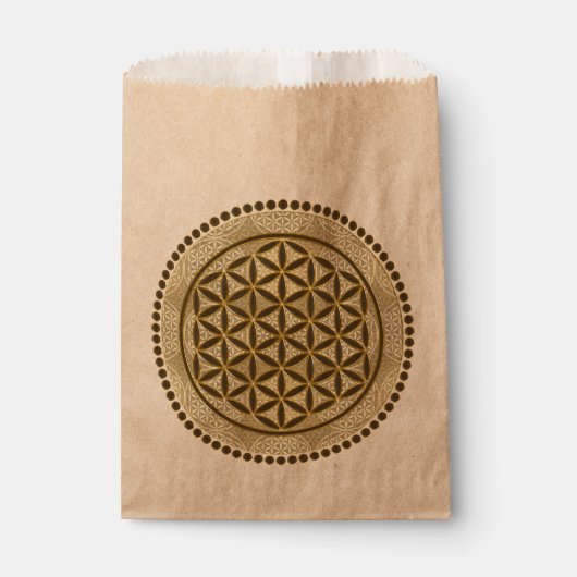 FLOWER OF LIFE – 神聖な幾何学記号アート2壁 フェイバーバッグ (正面)