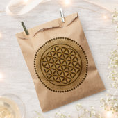 FLOWER OF LIFE – 神聖な幾何学記号アート2壁 フェイバーバッグ (クリップ留めされた状態)