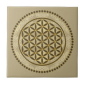 FLOWER OF LIFE - 聖なる幾何学シンボルアート2 タイル (正面)