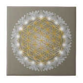 FLOWER OF LIFE - 聖なる幾何学ライト1 タイル (正面)