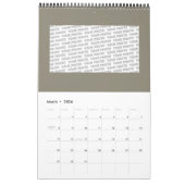 FLOWER OF LIFE – 聖なる幾何学模様1 カレンダー (3月 2026)