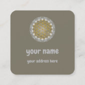 FLOWER OF LIFE – 聖なる幾何学模様1 スクエア名刺 (裏面)