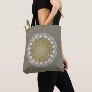 FLOWER OF LIFE – 聖なる幾何学模様1 トートバッグ