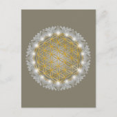 FLOWER OF LIFE – 聖なる幾何学模様1 ポストカード (正面)