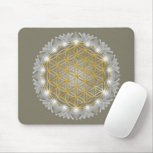 FLOWER OF LIFE – 聖なる幾何学模様1 マウスパッド