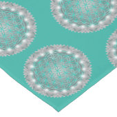 FLOWER OF LIFE – 聖なる幾何学模様2 ショートテーブルランナー (コーナー)