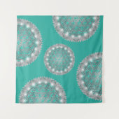 FLOWER OF LIFE – 聖なる幾何学模様2 タペストリー (正面(横))