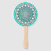 FLOWER OF LIFE – 聖なる幾何学模様2 ハンドファン (裏面)