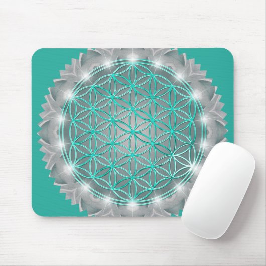 FLOWER OF LIFE – 聖なる幾何学模様2 マウスパッド (マウス)