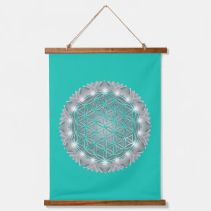 FLOWER OF LIFE – 聖なる幾何学模様2 吊り下げ型タペストリー