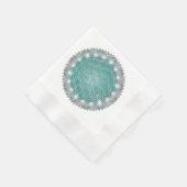 FLOWER OF LIFE – 聖なる幾何学模様2 縁ありカクテルナプキン (角)