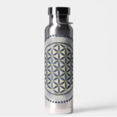 FLOWER OF LIFE – 聖幾何学シンボルアート1 ウォーターボトル (左面)