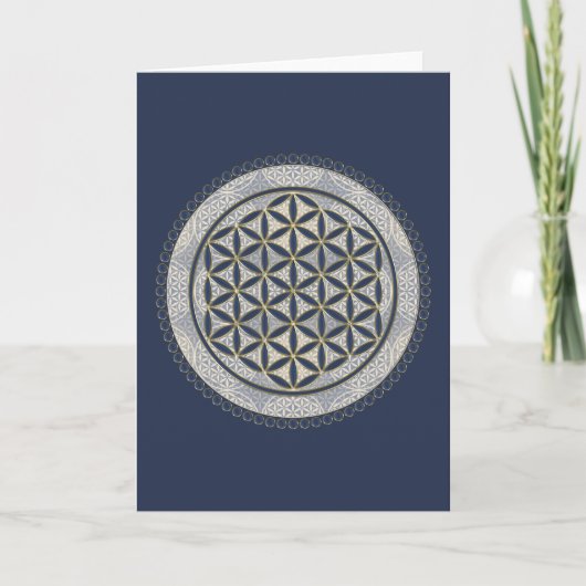 FLOWER OF LIFE – 聖幾何学シンボルアート1 カード (正面)