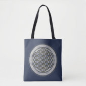 FLOWER OF LIFE – 聖幾何学シンボルアート1 トートバッグ (正面)