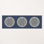 FLOWER OF LIFE – 聖幾何学シンボルアート1 ヨガマット (正面(横))
