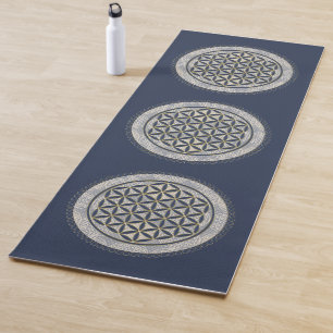 FLOWER OF LIFE – 聖幾何学シンボルアート1 ヨガマット